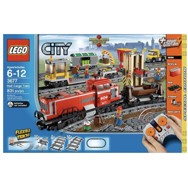 3677 - Red Cargo Train