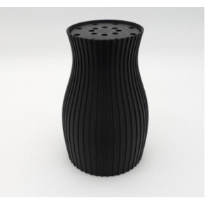 Blomstervase med indsats - H�j/Slank Matte Charcoal (BV_002_S)