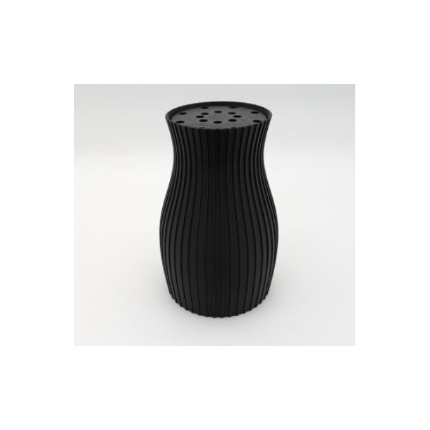 Blomstervase med indsats - H�j/Slank Matte Charcoal (BV_002_S)