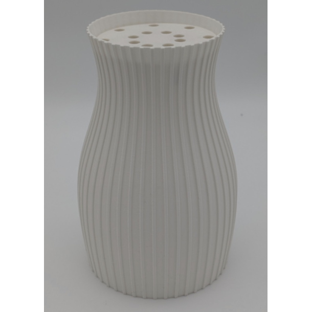 Blomstervase med indsats - H�j/Slank HVID (BV_002_H)