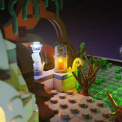 LMB 2.0 Light Kit for LEGO Dagobah Jedi Training Diorama #75330