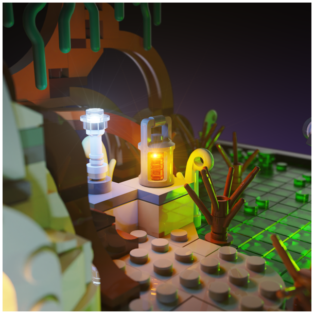 LMB 2.0 Light Kit for LEGO Dagobah Jedi Training Diorama #75330