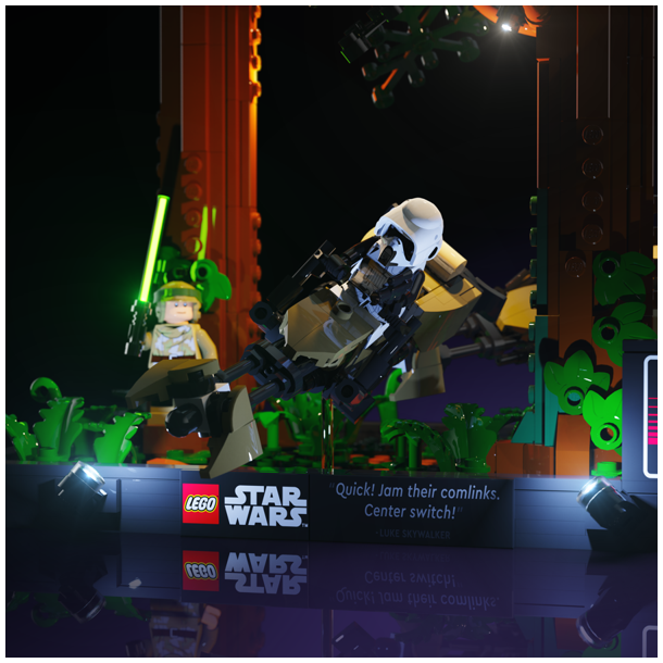 LMB 2.0 Light Kit for LEGO Endor Speeder Chase Diorama #75353