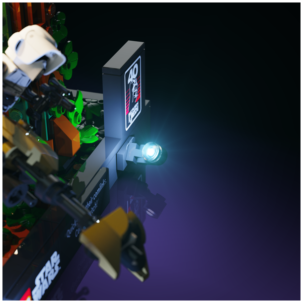 LMB 2.0 Light Kit for LEGO Endor Speeder Chase Diorama #75353