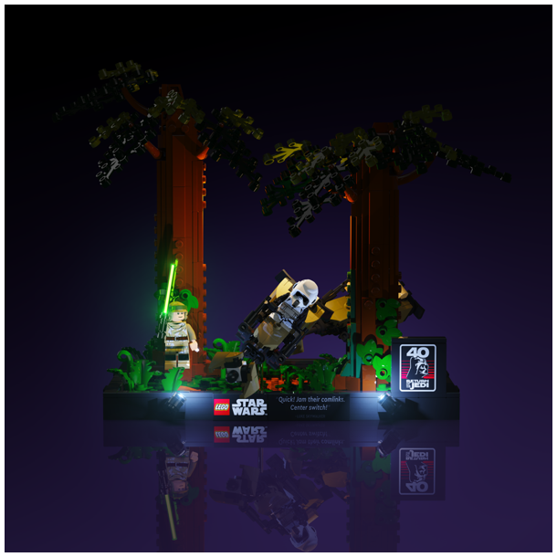 LMB 2.0 Light Kit for LEGO Endor Speeder Chase Diorama #75353