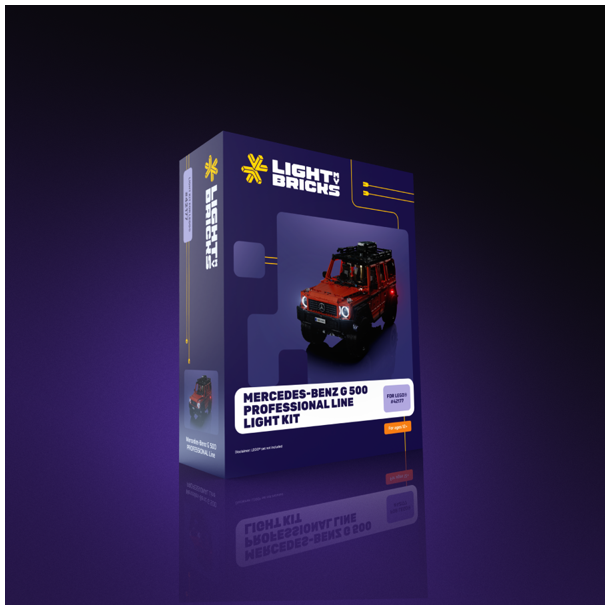 LMB 2.0 Light Kit for LEGO Mercedes-Benz G 500 Professional Line #42177