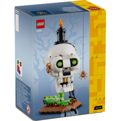 Halloween-kranie med lys (40883)