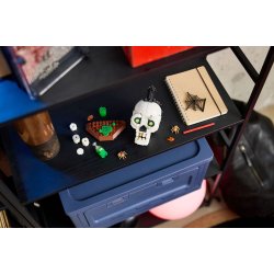 Halloween-kranie med lys (40883)