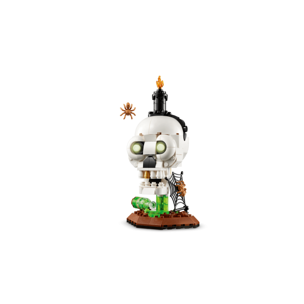 Halloween-kranie med lys (40883)
