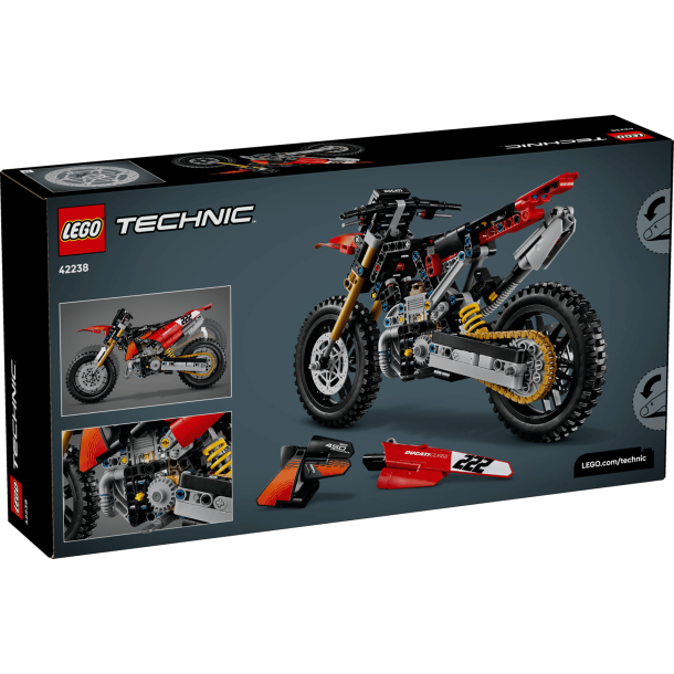 LEGO Technic - Ducati Desmo450 MX Factory-motorcykel (42238)_boxback