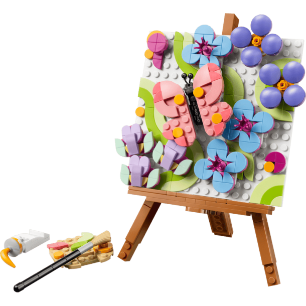 Blomsterpynt: Kunstmaleri (31390)