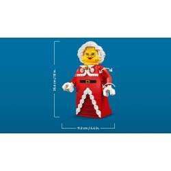 Opskaleret minifigur af julemandens kone (40875)