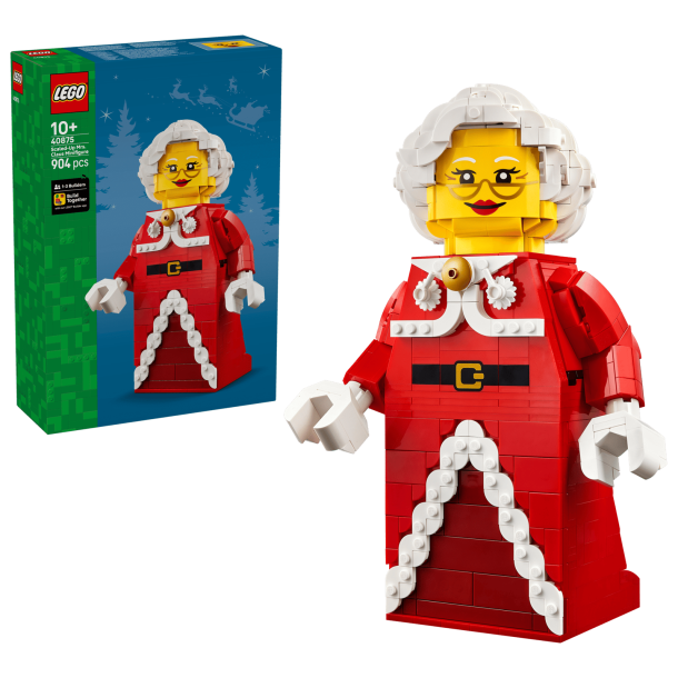Opskaleret minifigur af julemandens kone (40875)