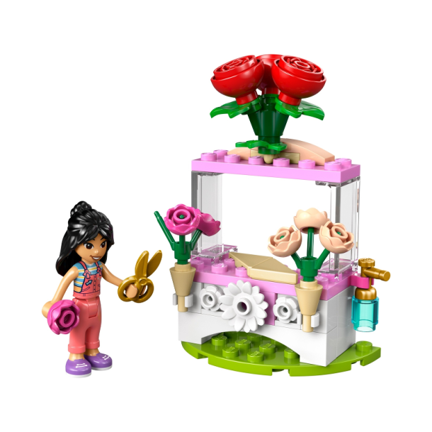 Blomsterbod med roser (30721)