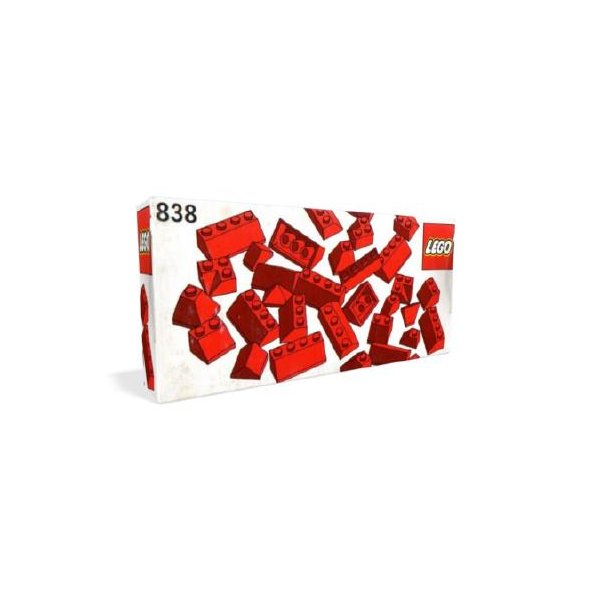 Red Roof Bricks Parts Pack, 45 degrees - BRUGT (838)